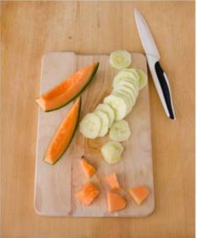 Smoothie ai cetrioli, melone e cocco