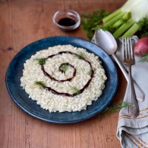 Risotto ai finocchi e aceto balsamico