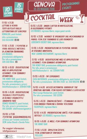 A Genova scocca l’ora della Cocktail Week