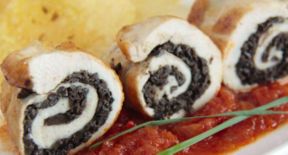 Ricetta semplice: Rotoli di pollo alle olive nere